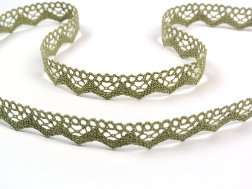 Paličkovaná krajka 73003 (khaki)