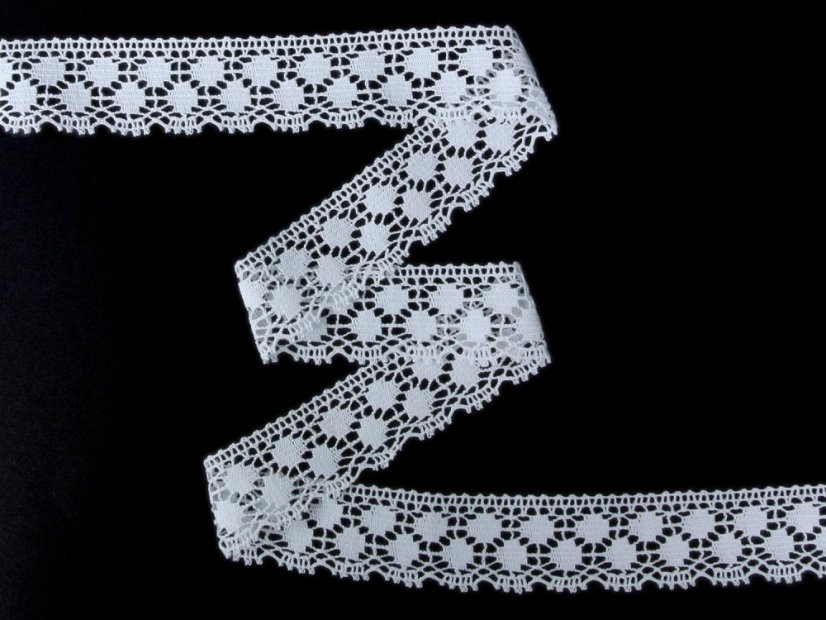 Paličkovaná krajka 82099 (bílá)
