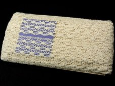 Cotton bobbin lace 81599, width 42 mm, ecru