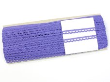 Cotton bobbin lace 75397, width 9 mm, purple II