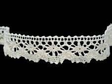 Cotton bobbin lace 82155, width 23 mm, ecru