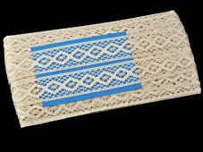 Cotton bobbin lace insert 75250, width 31 mm, ecru