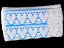 Cotton bobbin lace 75438, width 50 mm, white