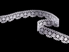 Cotton bobbin lace 81197 white