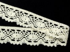 Cotton bobbin lace 75364, width 45 mm, ecru BD