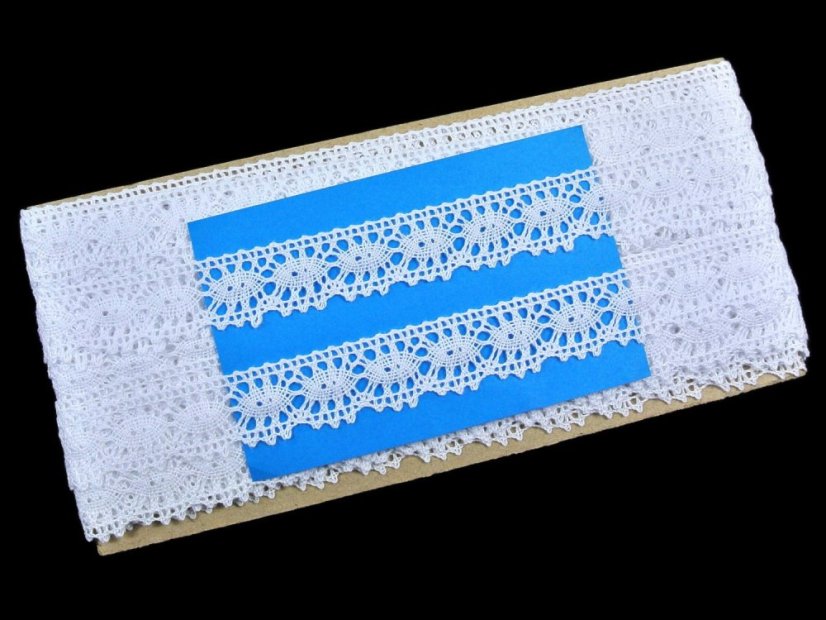 Paličkovaná  krajka 82176 (bílá)