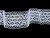Cotton bobbin lace insert 81722, width 45 mm, white