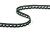 Cotton bobbin lace 73012, width 10 mm, black