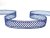 Cotton bobbin lace insert 82134, width 20 mm, dark blue