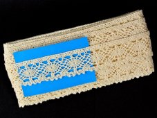 Cotton bobbin lace 75364,width 45 mm, ecru