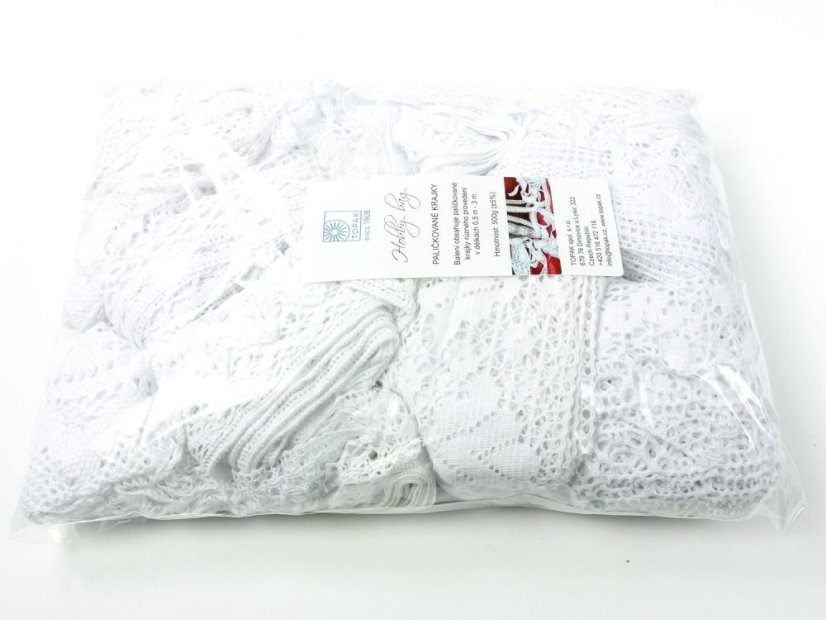 Hobby lace bag 500g (white)