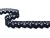 Cotton bobbin lace 75260, width 22 mm, black