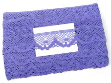 Cotton bobbin lace 75261, width 40 mm, purple II
