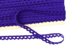 Paličkovaná  krajka 75361 (purpurová)