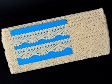 Cotton bobbin lace 75423, width 26 mm, ecru