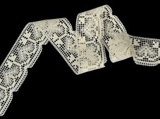 Cotton bobbin lace 81317, width 48 mm, ecru-raw