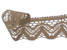 Paličkovaná krajka 75301 (světle hnědá)