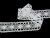 Cotton bobbin lace insert 75235, width 43 mm, white