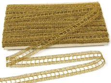 Paličkovaná  krajka 75281 (Lurex zlatý)
