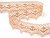 Cotton bobbin lace 82157, width 40 mm, salmon