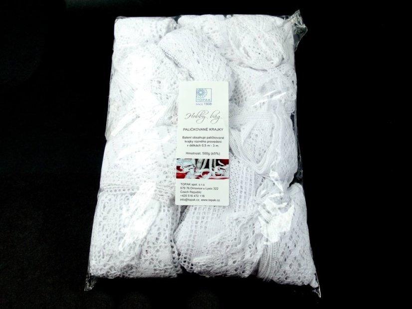 Hobby lace bag 500g (white)