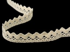Cotton bobbin lace 75259, width 17 mm, ecru