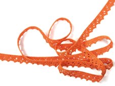 Paličkovaná  krajka 75633 (oranžová)