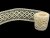 Cotton bobbin lace insert 75252, width 45 mm, ecru